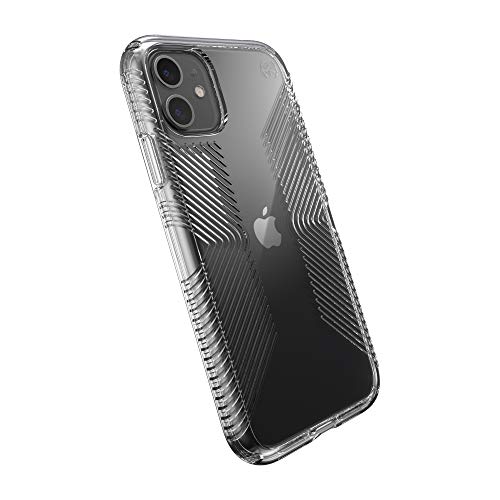 Speck Products Presidio Perfect-Clear with Grip iPhone 11 Case, Clear/Clear (136495-5085)