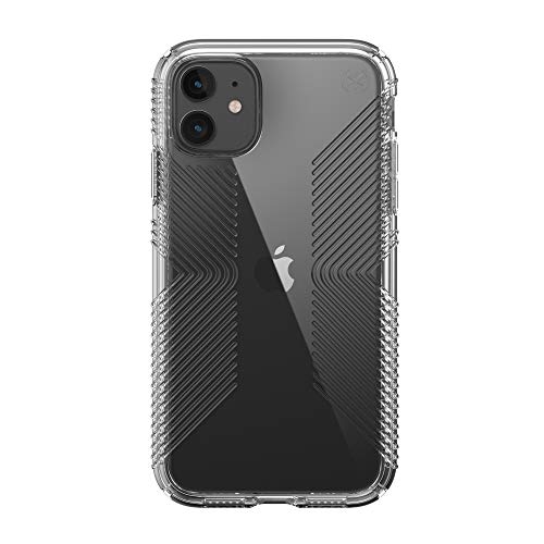 Speck Products Presidio Perfect-Clear with Grip iPhone 11 Case, Clear/Clear (136495-5085)