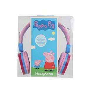 Peppa Pig Over The Ear Headphones HP1-01057 | Soft and Cushioned Ear Pieces to Fit Any Size, Adjustable Headband Headphones, Great Sound, Volume Limiting Technology, Model Number: HP1-01708