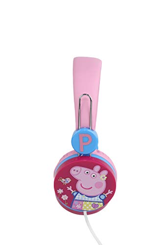 Peppa Pig Over The Ear Headphones HP1-01057 | Soft and Cushioned Ear Pieces to Fit Any Size, Adjustable Headband Headphones, Great Sound, Volume Limiting Technology, Model Number: HP1-01708