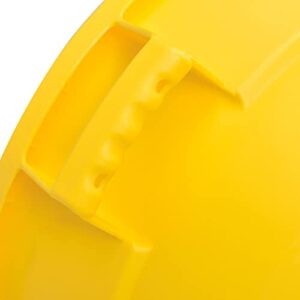 Global Industrial 20 Gallon Plastic Trash Container, Garbage Can - Yellow