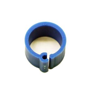 N / A 100 pcs 8mm Foot Ring Bands Bird Clip on Leg Rings for Pigeon Dove Chicks Bantam Quail Lovebirds Finch Small Poultry Chicken (Blue)