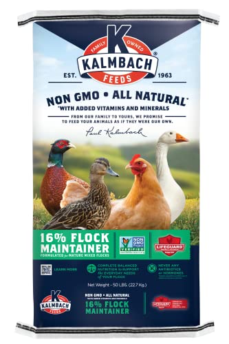 Kalmbach Feeds All Natural Non-GMO Flock Maintainer Pellets for Mixed Flocks of Poultry