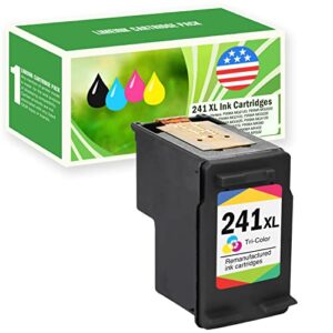 limeink remanufactured ink cartridge replacement for high yield cl-241xl pixma mg2120 mg2220 mg3120 mg3220 mg3222 mg3520 mg4120 mg4220 mx372 mx392 mx432 mx439 (1 color)