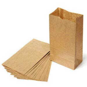 500 brown paper lunch bags 4 lb brown paper sacks bags lunch 4lb kraft brown paper bags sandwich brown paper bags 4 Pound Lunch Bags, Party Bags Pack of 500 brown lunch bags bulk (Brown)