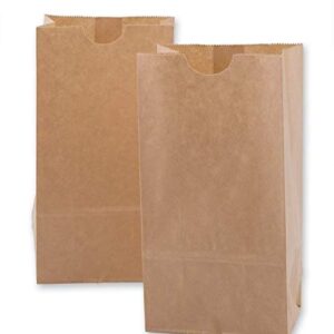 500 brown paper lunch bags 4 lb brown paper sacks bags lunch 4lb kraft brown paper bags sandwich brown paper bags 4 Pound Lunch Bags, Party Bags Pack of 500 brown lunch bags bulk (Brown)