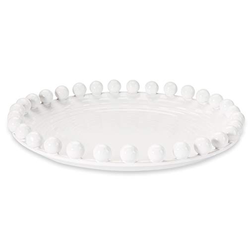 Mud Pie Boss Raised Dot Round Platter