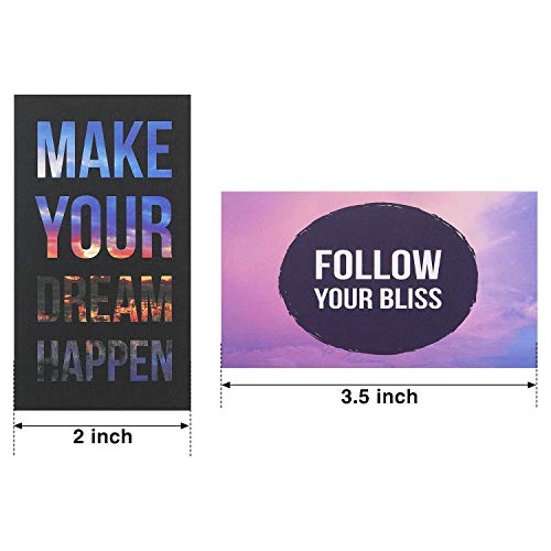 120 Pieces Assorted Motivational Quote Cards Gratitude Encouragement Card Set, 30 Styles Business Cards 2 x 3.5 Inch Mini Inspirational Kindness Note Cards for Encouraging Business Kindness Supplies