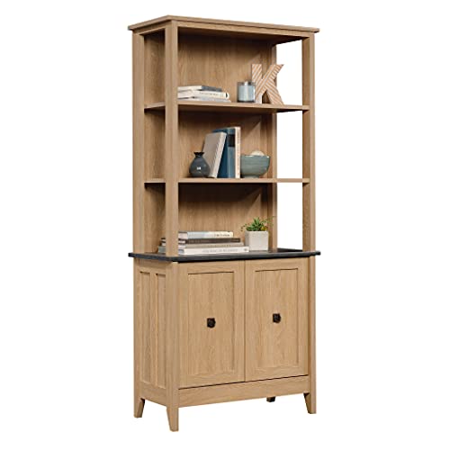 Sauder August Hill Bookcase, L: 32.28" x W: 15.51" x H: 71.89", Dover Oak Finish