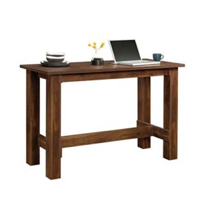 Sauder Boone Mountain Counter Height Dining Table, L: 55.12" x W: 25.59" x H: 35.39", Grand Walnut Finish