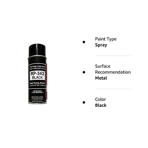 Cosmoline RP-342 Black Rust Preventive Spray (Military-Grade) 1-Can