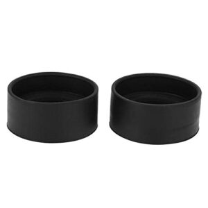 Microscope Accessory Eyepiece Eyeshields, 36mm Inner Diameter Black Rubber One Pair Eyepiece Guard, for Protecting Eyes for 32-36mm Stereo Microscope(KP-H2 Flat Angle)