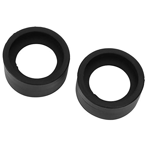 Microscope Accessory Eyepiece Eyeshields, 36mm Inner Diameter Black Rubber One Pair Eyepiece Guard, for Protecting Eyes for 32-36mm Stereo Microscope(KP-H2 Flat Angle)