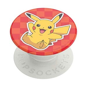 popsockets: popgrip with swappable top for phones & tablets - pokemon - pikachu