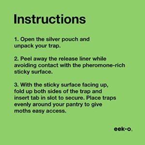 eek-o Premium Pantry Moth Trap 6 Pack | Responsibly Designed | with Pheromones | Use to Monitor Kitchen Pantry Moth Infestations | Vented Design with 25% More Airflow Spreads Pheromone Evenly[1]