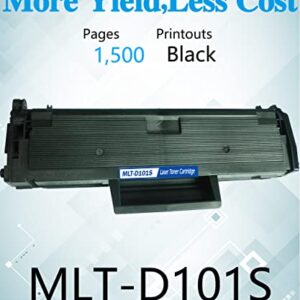 MM MUCH & MORE Compatible Toner Cartridge Replacement for Samsung 101S D101S MLT-D101S Used with SF-760P ML-2160 ML-2165 ML-2165W SCX-3400 SCX-3400F SCX-3400FW SCX-3405 SCX-3405FW Printer (1-Pack)