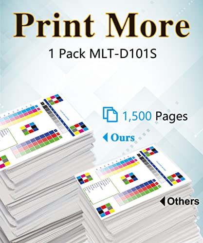 MM MUCH & MORE Compatible Toner Cartridge Replacement for Samsung 101S D101S MLT-D101S Used with SF-760P ML-2160 ML-2165 ML-2165W SCX-3400 SCX-3400F SCX-3400FW SCX-3405 SCX-3405FW Printer (1-Pack)
