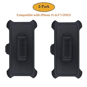 AlphaCell Holster Belt Clip Replacement Compatible with OtterBox Defender Series Case for Apple iPhone 11 (6.1") ONLY - 2 Pack