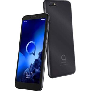 Alcatel 1V (2020) 5001J Factory Unlocked Smartphone Dual SIM 16 GB + 2 GB, 13MP 4G LTE GSM Fingerprint Octa-Core Android Pie T-Mobile AT&T Mint Simple Mobile Global (Black)