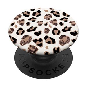 rose cheetah print cute leopard pattern jaguar lover gift popsockets swappable popgrip