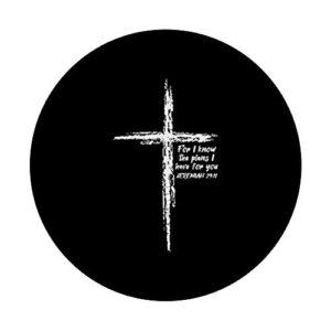 Cross I Know The Plans Verse Bible Jesus God Christian Gift PopSockets PopGrip: Swappable Grip for Phones & Tablets