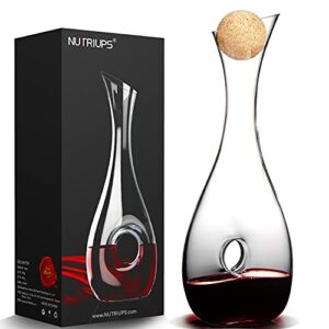 nutriups wine decanter with stopper wine decanters and carafes hand blown wine aerating decanter wine carafe decanter pierced decorative snail red wine decanters with lid
