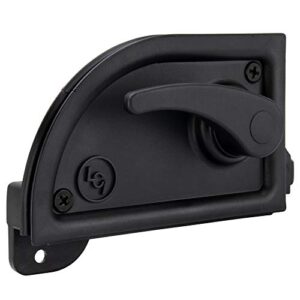 recpro rv screen door latch | rv exterior door accessories | black | camper screen door latch