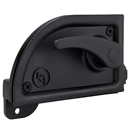 RecPro RV Screen Door Latch | RV Exterior Door Accessories | Black | Camper Screen Door Latch