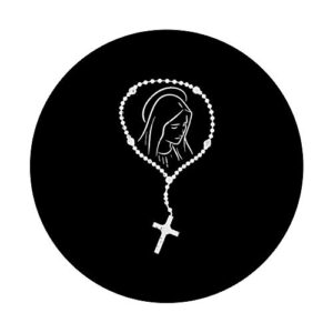 Rosary Virgin Mary God Jesus Faith Religious Catholic Gift PopSockets PopGrip: Swappable Grip for Phones & Tablets