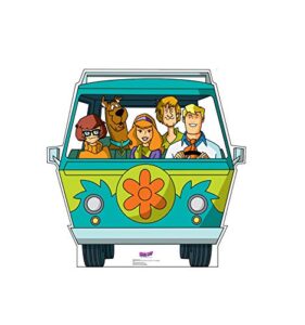 cardboard people mystery machine life size cardboard cutout standup - scooby-doo! mystery incorporated