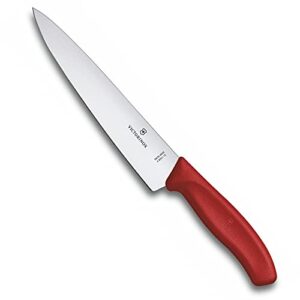 victorinox 8-inch swiss classic carving knife in red