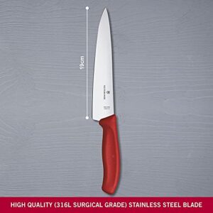 Victorinox 8-Inch Swiss Classic Carving Knife in Red