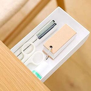 Hidden Underside Mini Desk Drawer Organizer- pencil cabinet Vanity Storage desktops and office space tray (3pack)
