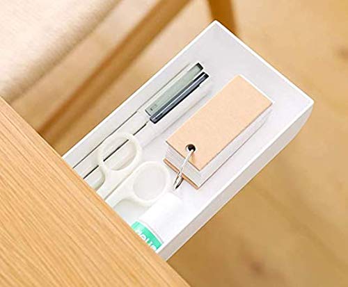 Hidden Underside Mini Desk Drawer Organizer- pencil cabinet Vanity Storage desktops and office space tray (3pack)