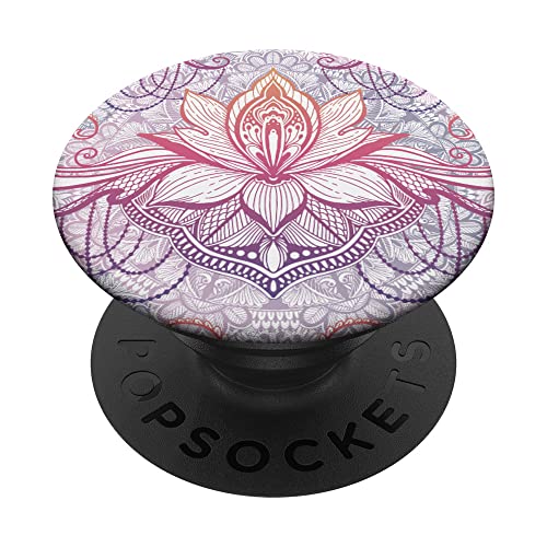 Lotus Flower for Yoga Meditation Pink Zen Namaste Gift Idea PopSockets Swappable PopGrip