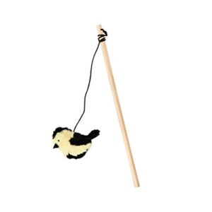 spot ethical pet songbird teaser wand interactive cat toys, assorted designs,52132