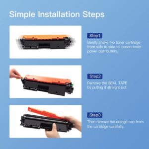 GPC Image Compatible Toner Cartridge Replacement for HP 17A CF217A Compatible with Laserjet Pro M102a M102w Pro MFP M130nw M130a M130fn M130fw Series Printer Tray (4 Black)