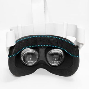 vr headset sweat liner - sweat guard for virtual reality and oculus goggles - sweat band - 50 pack