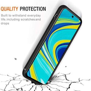 Eouine for Xiaomi Redmi Note 9 Pro Case, Phone Case Silicone Black with Pattern Ultra Slim Shockproof Soft Gel Cover Protective Skin for Xiaomi Redmi Note 9 Pro/Redmi Note 9S (Golden Rose)