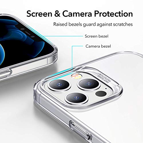 ESR Metal Kickstand Case Compatible with iPhone 12 Pro Max 6.7-Inch [Patented Two-Way Stand] [Reinforced Drop Protection] [Soft and Flexible Back] - Clear