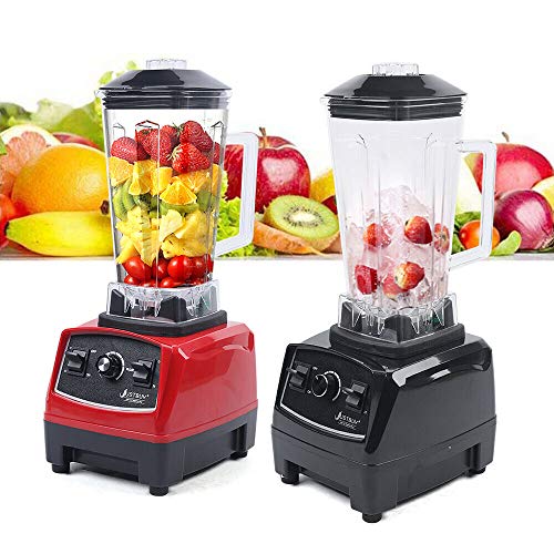 Commercial Blender,Countertop Blender Smoothie Maker,3HP 2200W Heavy DutyHigh Speed 45000RPM Kitchen Smoothie Blender Food Mixer 68 Ounce (2L) for Soup,fish, Crusing Ice, Frozen Desser, Home or Commercial Use (Black)