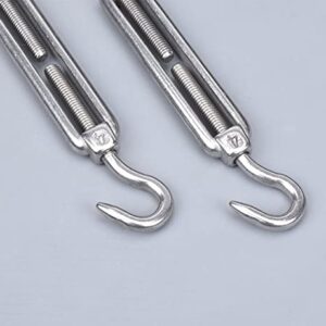 10Pcs M4 Turnbuckles,Alele Clothesline Tightener,Stainless Steel 304 Turnbuckle,Suitable for Tighten Taut Rope (M4 Turnbuckles 10 Pack New)