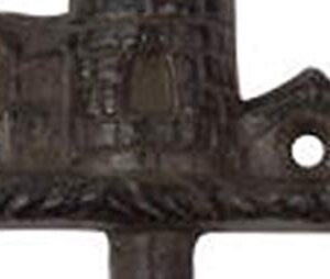 Rustic Heavy Duty Cast Iron Light House Wall Hooks, Set of 2, 5 1/2 Inch