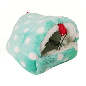 blackzone pet bed bedding nest house mini hamster hedgehog warm chinchilla guinea pig nest small animal pet bed house small animal cage. green s