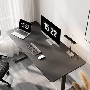 It's_Organized Gaming Desk,60 Inches Large Gaming Computer Desk PC Gaming Table Desk Laptop Workstation,Free Mouse Pad for Home Office Gaming,Black