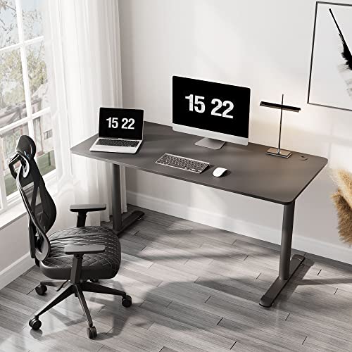 It's_Organized Gaming Desk,60 Inches Large Gaming Computer Desk PC Gaming Table Desk Laptop Workstation,Free Mouse Pad for Home Office Gaming,Black