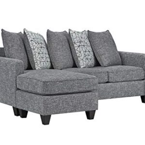 Ready To Live 57th Street Sofa Sectional, 81", Charcoal