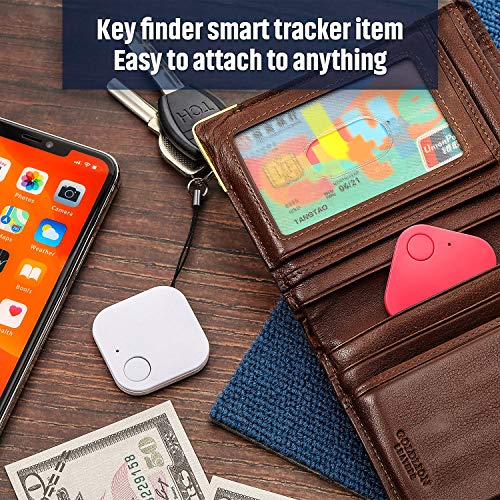 Key Finder Item Finder Smart Tracker Item Locator Key Tracker Compatible with Wireless Compatible with Bluetooth Tracking Device Key Finder Locator Phone Finder Anything Finder Anti-Lost Tag(6 Pieces)