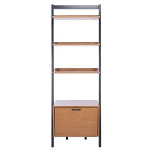 Safavieh Home Collection Lavina Natural and Charcoal 3-Shelf Etagere