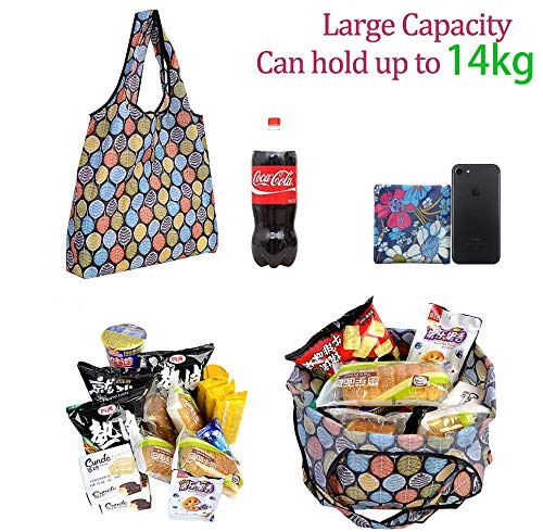 Grocery Bags Reusable Foldable 8 Pack Shopping Bags Large Capacity Cloth Tote Bags Durable and Machine Washable